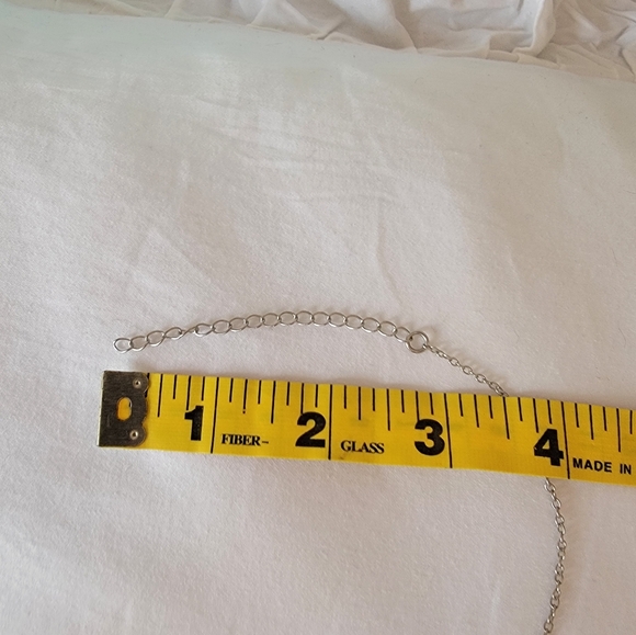 Floral Silver Tone Necklace - Picture 8 of 13